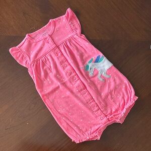 Carter's Vivid Pink Infant Romper